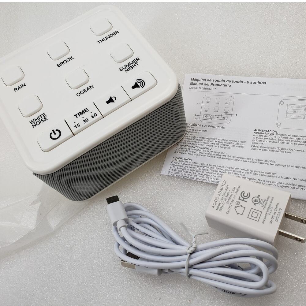 Big Red Rooster 6 Sound White Noise Machine - Portable Sleep Sound Device